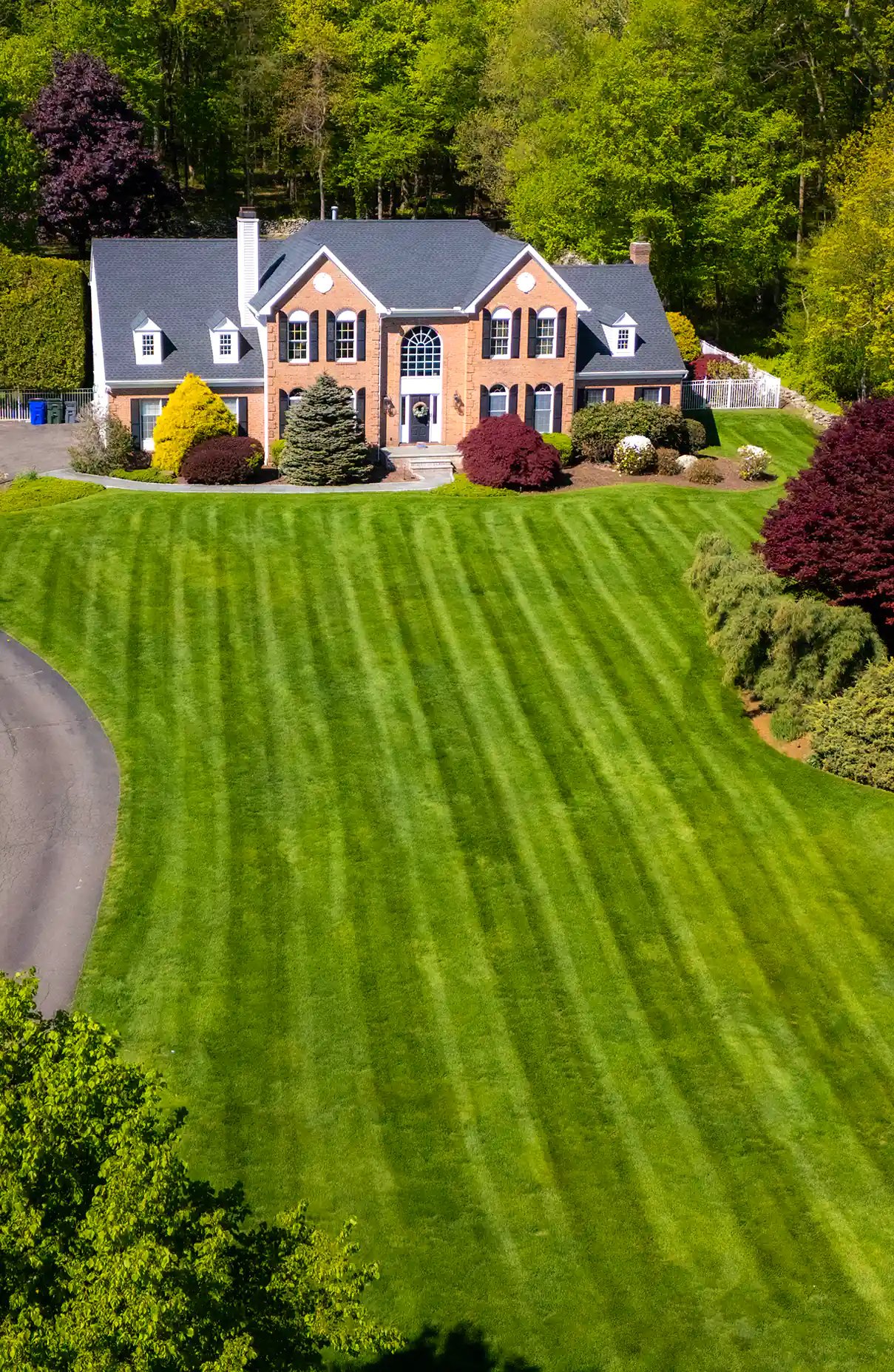 rolling drone shot